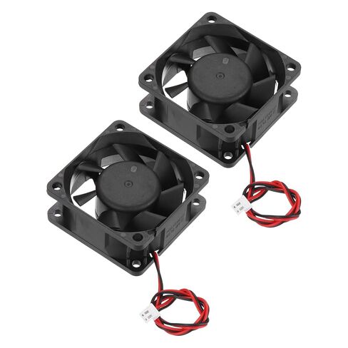 MECCANIXITY 2 Pcs DC12V Brushless Cooling Fan 0.24A 80x80x25mm 2Pin 2Wire High Speed Quiet for 3D Printer Computer Case Video Equipment DIY Ventilation Project 1500-2200RPM in Saudi Arabia