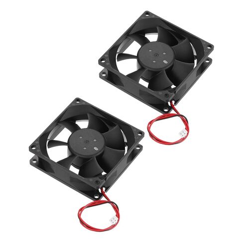 MECCANIXITY 2 Pcs DC12V Brushless Cooling Fan 0.24A 80x80x25mm 2Pin 2Wire High Speed Quiet for 3D Printer Computer Case Video Equipment DIY Ventilation Project 1500-2200RPM in Saudi Arabia