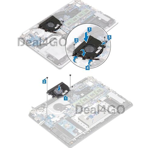 Deal4GO مروحة تبريد وحدة المعالجة المركزية T6RHW 0T6RHW بديلة لـ Dell Latitude 3400 3500 Inspiron 15 5584 in Kuwait