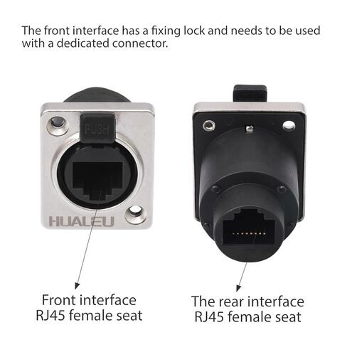 5Pack Panel Mounting CAT6 RJ45 IP65 Waterproof Signal Panel Cat5/5e/6 8P8C Connector Ethernet LAN Cable Connector,Non-Blocking,Double Head Coupler Adapter Female to Female in Saudi Arabia