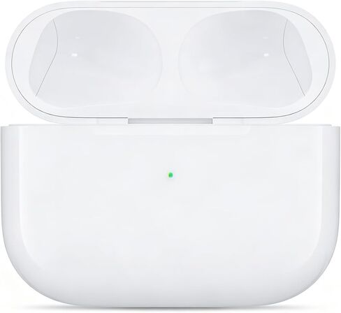 حافظة شحن لاسلكية لأجهزة AirPods Pro الجيل الثاني/الأول، حافظة شاحن بديلة USB-C بيضاء مع إقران سريع، تنبيهات صوتية، منفذ شحن من النوع C متوافق مع AirPod Pro 2/1، بدون سماعات أذن in Saudi Arabia
