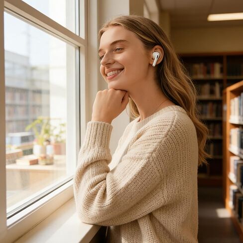 حافظة شحن لاسلكية لأجهزة AirPods Pro الجيل الثاني/الأول، حافظة شاحن بديلة USB-C بيضاء مع إقران سريع، تنبيهات صوتية، منفذ شحن من النوع C متوافق مع AirPod Pro 2/1، بدون سماعات أذن in Saudi Arabia
