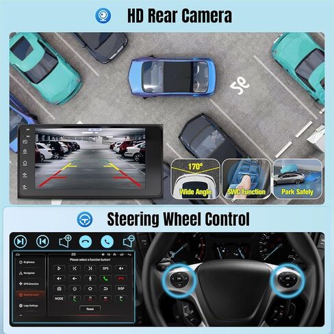 Leadfan Android Car Radio for Toyota 4Runner 2003-2009 Tundra 2003-2006 Sequoia 2003-2007 Stereo with Wireless CarPlay &Android Auto, 7inch IPS Touch Screen with GPS Navgation Backup Camera in Saudi Arabia