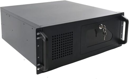 4U Server Case Rack Mount, 7X3.5 + 2X 5.25 HDD, 4U Server Chassis with 3 Pre-Installed Fans | 8 HDD Bays, Security Lockable Computer Cases for Home Lab NAS Streaming PC in Saudi Arabia