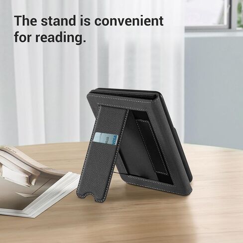 CoBak Wireless Charge Stand Case for 7" Kindle Paperwhite 12th Gen 2024 and Kindle Colorsoft with Hand Strap - Compatible with iPhone MagSafe, for Samsung/Anker Wireless Charging Pads, Auto Sleep Wake in Saudi Arabia