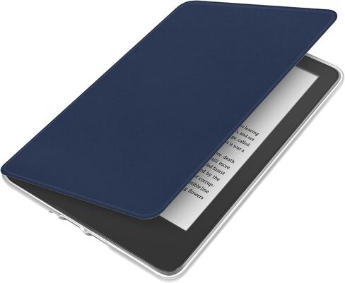 360 Degree Rotating Case for 6" Kindle Paperwhite (10th Generation-2018 Release), Detachable Magnetic Design Protective Adjustable Stand Cover Clear Back with Auto Sleep/Wake, Dark Blue in Saudi Arabia
