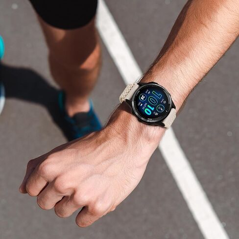 سوار ساعة من النايلون متوافق مع Garmin Forerunner 965/955/945/935/970/fenix5/fenix6، حزام بإبزيم مغناطيسي مجدول 22 مم مناسب متوافق مع Garmin Instinct/Instinct2/Instinct3 45 مم in Kuwait
