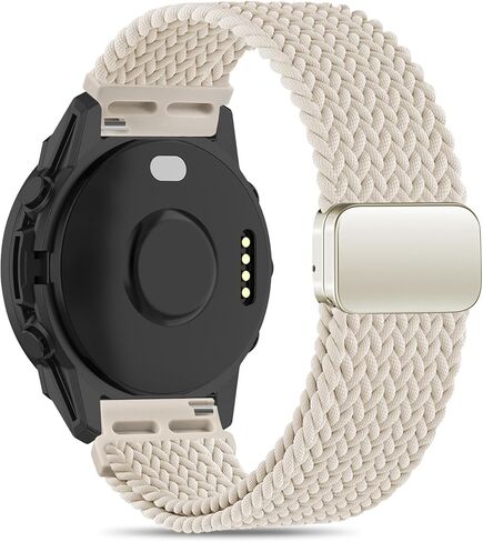 سوار ساعة من النايلون متوافق مع Garmin Forerunner 965/955/945/935/970/fenix5/fenix6، حزام بإبزيم مغناطيسي مجدول 22 مم مناسب متوافق مع Garmin Instinct/Instinct2/Instinct3 45 مم in Kuwait