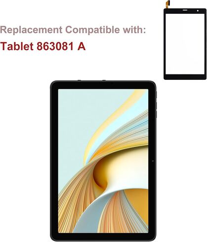بديل محول رقمي جديد لشاشة اللمس مقاس 8 بوصات لجهاز Foxx Tablet 863081 مع مجموعة أدوات إصلاح لاصقة OCA - [لا توجد شاشة LCD] [إصدار] in Kuwait
