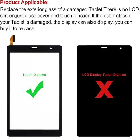 بديل محول رقمي جديد لشاشة اللمس مقاس 8 بوصات لجهاز Foxx Tablet 863081 مع مجموعة أدوات إصلاح لاصقة OCA - [لا توجد شاشة LCD] [إصدار] in Kuwait