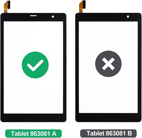 بديل محول رقمي جديد لشاشة اللمس مقاس 8 بوصات لجهاز Foxx Tablet 863081 مع مجموعة أدوات إصلاح لاصقة OCA - [لا توجد شاشة LCD] [إصدار] in Kuwait