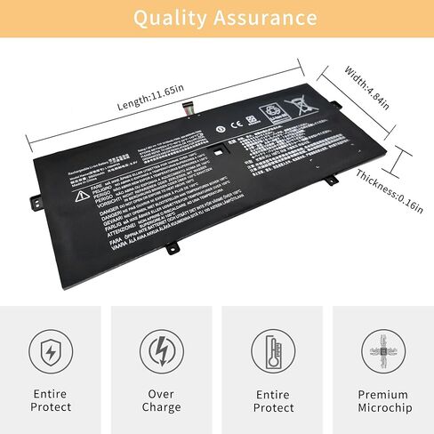 استبدال بطارية الكمبيوتر المحمول L15M4P23 لجهاز Lenovo Yoga 5 Pro Ideapad Yoga 910-13IKB Glass Yoga 910-13IKB Series L15M4P21 L15C4P22 L15C4P21 5B10L46105 5B10L22508 [7.68V 78Wh] in Kuwait