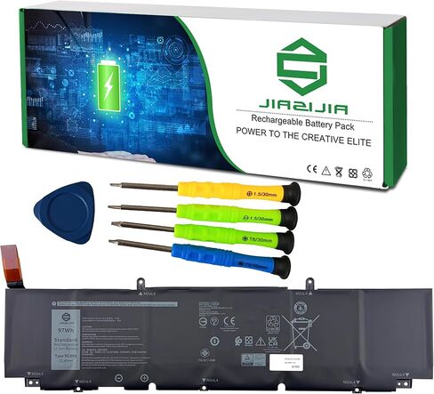 XG4K6 CPX-F8CPG Laptop Battery Replacement for XPS 9700 9710 9720 9730 Precision 5750 5760 5770 Series Notebook 001RR3 01RR3 0F8CPG F8CPG Black 11.4V 97Wh 8071mAh in Kuwait