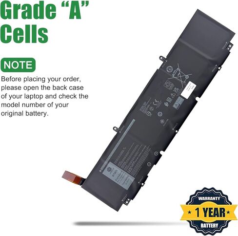 XG4K6 CPX-F8CPG Laptop Battery Replacement for XPS 9700 9710 9720 9730 Precision 5750 5760 5770 Series Notebook 001RR3 01RR3 0F8CPG F8CPG Black 11.4V 97Wh 8071mAh in Kuwait