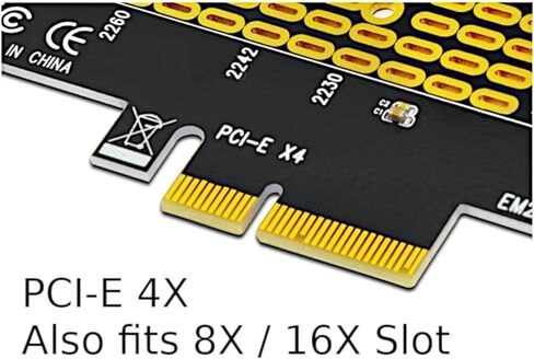 منفذ M.2 NGFF SSD إلى منفذ PCIe 3.0، ملحق محول بطاقة التوسعة NGFF M.2 M-Key إلى PCIe X4 in Saudi Arabia