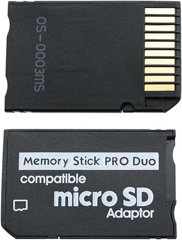 DGZZI 2PCS PSP Memory Stick Adapter Card Slot Adapter Compatible with 128MB 64GB Full Series TF Cards for Micro SD to PRO Duo Compatible with Cameras and Mobile Phones in Saudi Arabia