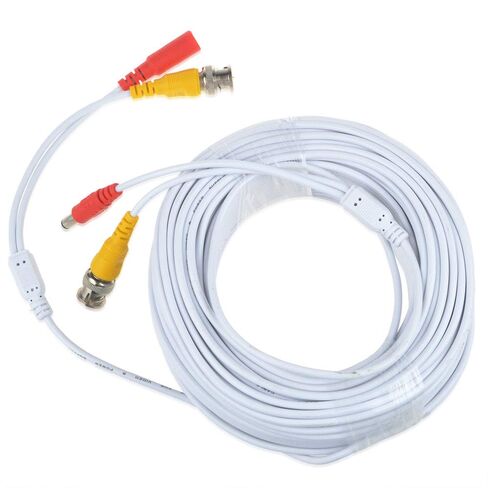 White 150ft BNC Extension Cable for Samsung HD Video Security Camera SDC-9441BCN in Saudi Arabia