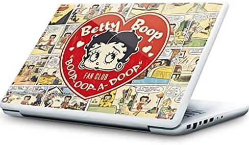 غلاف كمبيوتر محمول من Skinit متوافق مع جهاز MacBook 13 بوصة - تصميم شريط هزلي من Betty Boop Betty Boop مرخص رسميًا in Kuwait