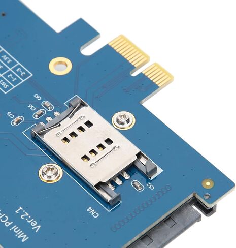 محول بطاقة سطح المكتب مع فتحة SIM، محول بطاقة Pcie صغير إلى Pcie 1X، دعم وبطاقة شبكة كومبو، هوائي ثنائي النطاق 2.4 جيجا هرتز 5 جيجا هرتز in Kuwait