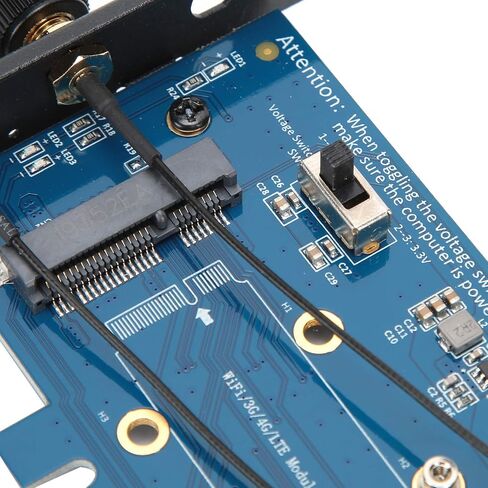 محول بطاقة سطح المكتب مع فتحة SIM، محول بطاقة Pcie صغير إلى Pcie 1X، دعم وبطاقة شبكة كومبو، هوائي ثنائي النطاق 2.4 جيجا هرتز 5 جيجا هرتز in Kuwait