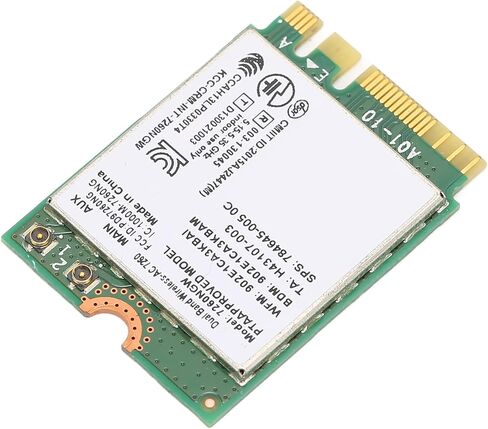 Band WiFi Card, 2.4Ghz 5Ghz 1200Mbps 4.0 NGFF M.2 Network Card Wireless Network Adapter Internet Card for Home Office Laptops in Kuwait
