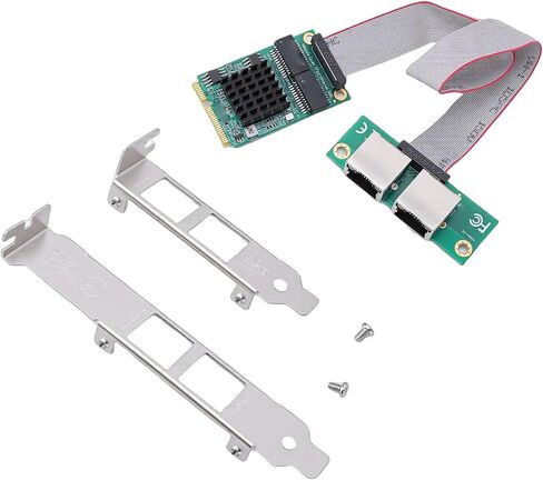 محول Mini PCIe Gigabit Ethernet، بطاقة شبكة مزدوجة المنفذ مع وحدة تحكم I350 لأجهزة الكمبيوتر الصناعية ذات اللوحة الواحدة in Kuwait
