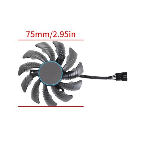 75MM T128010SU Cooling Fan Graphics Card Cooling Radiator for RX6700XT 6600XT Video Card Fan Stability Desktop Graphics Card Fan in Saudi Arabia