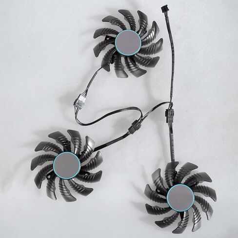 75MM T128010SU Cooling Fan Graphics Card Cooling Radiator for RX6700XT 6600XT Video Card Fan Stability Desktop Graphics Card Fan in Saudi Arabia