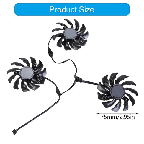 GPU Fan PLD08010S12HH for RTX3050 3060 3060TI Graphics Cards Enhances Cooling 4Pin VGA Cooling Fan 3PCS/Set Graphics Card Fan in Saudi Arabia