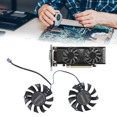1 زوج HA5510H12FZ 12 فولت 0.3A بطاقة الرسومات التبريد VGA مبردات مروحة 2Pin ل 1650 4 جيجابايت OC بطاقة الرسومات مروحة التبريد in Saudi Arabia