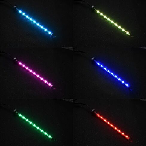 17cm Water Cooling LED Light, Cylindrical Water Cooling Light RGB Color Computer Reservoir LED Lamp LED Tube Lamp Lighting with Remote Controller in Saudi Arabia