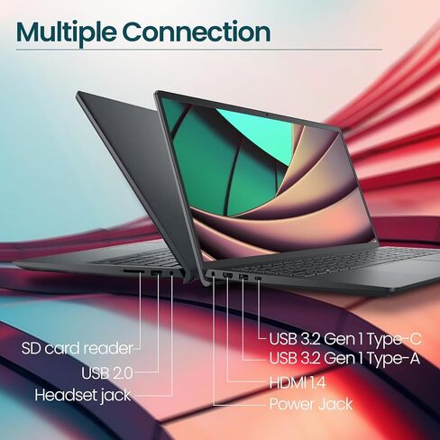 لاب توب ديل انسبايرون 15.6 بوصة فل اتش دي، انتل كور i7-1355U، ذاكرة الوصول العشوائي 32 جيجا، 1 تيرابايت اس اس دي، ويندوز 11 برو، لوحة مفاتيح بإضاءة خلفية، قارئ بصمات الأصابع، كوبيلوت ايه اي in Kuwait