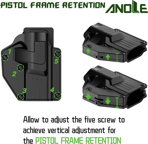 Universal Holster for Most Popular Full Size and Compact Pistols, Fit Glock | S&W | Sig Sauer | Ruger | Taurus | Beretta | CZ | Walther | Browning | Colt | H&K | Bersa | Canik Gun, Right Hand in Saudi Arabia