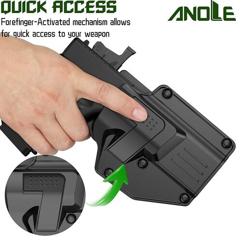 Universal Holster for Most Popular Full Size and Compact Pistols, Fit Glock | S&W | Sig Sauer | Ruger | Taurus | Beretta | CZ | Walther | Browning | Colt | H&K | Bersa | Canik Gun, Right Hand in Saudi Arabia