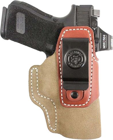 DeSantis Transit IWB Gun Holster- Concealed Carry Holster, Fits the GLOCK 19/19 Gen 5/19X/23/32/36/45/48, S/A XD9/XD40/XDM 3.8, Walther P99, SIG P228/P229/P239, H&K VP9 - Ambidextrous, Tan in Saudi Arabia