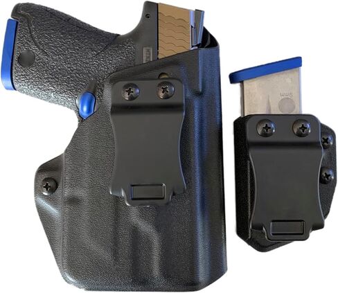 IWB TLR-6 Holster Right Hand Fits S&W M&P Shield/Shield Plus M2.0 9mm/.40 3.1" w/TLR-6/HL Pistol Holster & Universal 9/.40 Double/Single Stack Mag Carrier (Stream Light TLR-6/HL Must be Attached) in Saudi Arabia