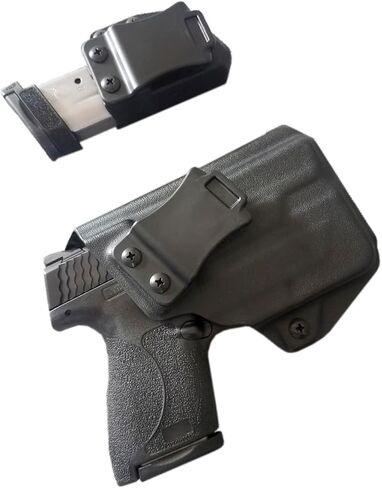 IWB TLR-6 Holster Right Hand Fits S&W M&P Shield/Shield Plus M2.0 9mm/.40 3.1" w/TLR-6/HL Pistol Holster & Universal 9/.40 Double/Single Stack Mag Carrier (Stream Light TLR-6/HL Must be Attached) in Saudi Arabia