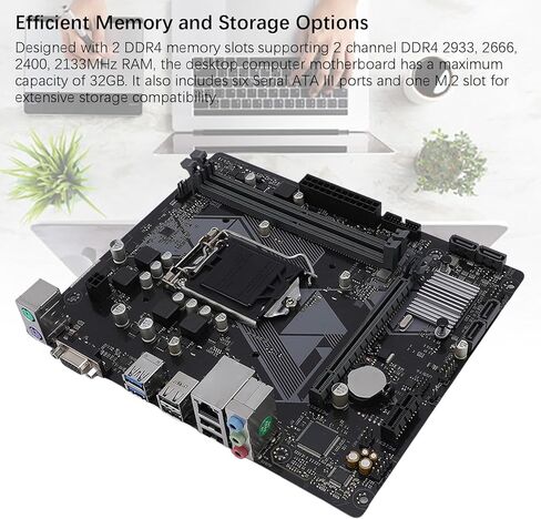 اللوحة الأم fosa H310M F R2.0، اللوحة الأم للكمبيوتر المكتبي M ATX DDR4، تدعم LGA 1151 الجيل التاسع الثامن Core Pentium Gold Celeron 14nm CPU مع مخرجات DVI VGA in Saudi Arabia