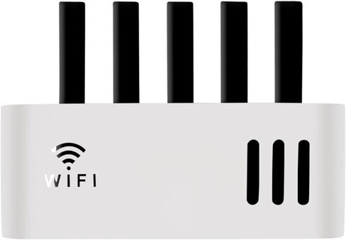 صندوق تخزين جهاز توجيه WiFi - منظم رف جيد التهوية لجهاز التوجيه والمودم وجهاز الاستقبال | إدارة الكابلات للمكتب والفصول الدراسية والمكتب in Saudi Arabia