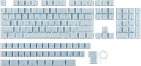 أغطية مفاتيح EPOMAKER Creamy Jade PBT، 142 مفتاحًا، طلقة مزدوجة، ملف تعريف الكرز، 60%/75%/96%/الحجم الكامل، مجموعة أغطية مفاتيح مخصصة للوحة مفاتيح الألعاب الميكانيكية (أبيض) in Saudi Arabia