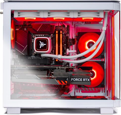 كمبيوتر سطح المكتب Skytech King 95 للألعاب، Ryzen 7 9800X3D 4.7 جيجا هرتز (5.2 جيجا هرتز Turbo)، NVIDIA RTX 5070 12 جيجا، 2 تيرابايت Gen4 NVMe SSD، 32 جيجا DDR5 RAM 6000 RGB، 850 وات ذهبي PSU، 360 مم ARGB AIO، واي فاي، ويندوز 11 in Kuwait