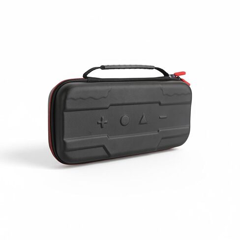 Clutch or Cooked Gaming Gear Switch 2 Case – Shockproof Hard Shell Carry Case for Nintendo Switch 2 with 10 Game Slots, Zipper Storage & 2 Thumb Grip Sets (Black with Red Stitch) in Saudi Arabia