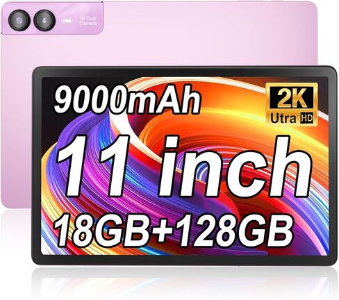 جهاز لوحي Android 14 مقاس 11 بوصة، وذاكرة وصول عشوائي 18 جيجابايت وذاكرة تخزين داخلية 128 جيجابايت وسعة 1 تيرابايت قابلة للتوسيع، وحدة معالجة مركزية ثماني النواة بسرعة 2.0 جيجا هرتز، وشبكة WiFi 5G، وشاشة 2K، وكاميرا بدقة 13 ميجابكسل + 5 ميجابكسل + 5 ميجاب in Kuwait