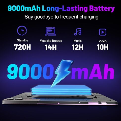 جهاز لوحي Android 14 مقاس 11 بوصة، وذاكرة وصول عشوائي 18 جيجابايت وذاكرة تخزين داخلية 128 جيجابايت وسعة 1 تيرابايت قابلة للتوسيع، وحدة معالجة مركزية ثماني النواة بسرعة 2.0 جيجا هرتز، وشبكة WiFi 5G، وشاشة 2K، وكاميرا بدقة 13 ميجابكسل + 5 ميجابكسل + 5 ميجاب in Kuwait