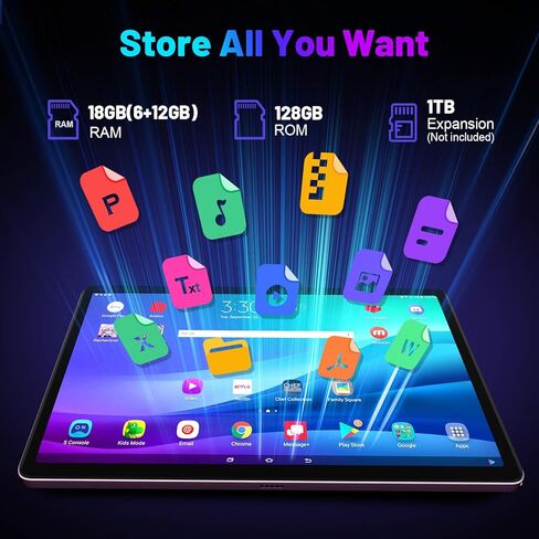جهاز لوحي Android 14 مقاس 11 بوصة، وذاكرة وصول عشوائي 18 جيجابايت وذاكرة تخزين داخلية 128 جيجابايت وسعة 1 تيرابايت قابلة للتوسيع، وحدة معالجة مركزية ثماني النواة بسرعة 2.0 جيجا هرتز، وشبكة WiFi 5G، وشاشة 2K، وكاميرا بدقة 13 ميجابكسل + 5 ميجابكسل + 5 ميجاب in Kuwait