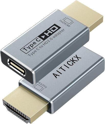 USB Tyep C to HDMI Adapter 4K 60Hz (Uni-Directional Female to Male),Thunderbolt 3/4/5 to HDMI2.0 Compatible with MacBook Pro/Air, iPhone 17, iPad Pro, Dell XPS, Galaxy S23-28 in Saudi Arabia