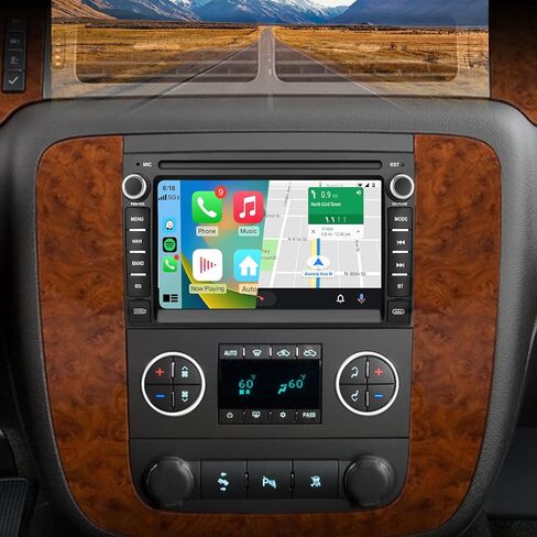 AWESAFE Android 13 راديو السيارة ستيريو لسيارة Chevy Silverado Tahoe GMC Sierra Yukon 2007-2013، شاشة لمس 7 بوصة Silverado 1500 راديو مع CarPlay Android Auto Bluetooth GPS Navigation كاميرا احتياطية in Kuwait