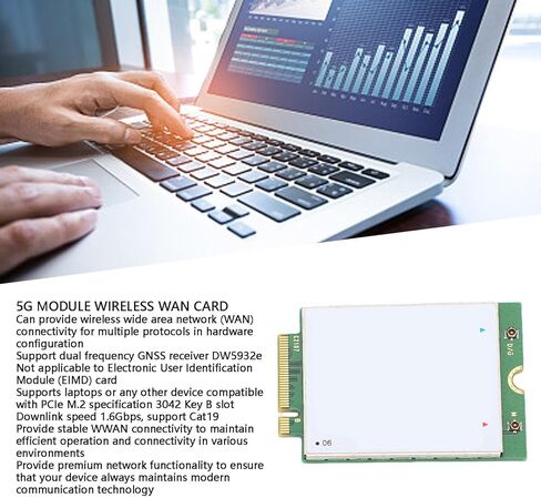 4G Module Card, Fit for ThinkPad X395 X280 T580 T480s L480 X1Yoga L580 Laptop Cat 9 450Mbps WWAN Module with M.2 Interface in Saudi Arabia