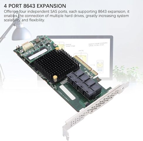 بطاقة مصفوفة SAS RAID، بطاقة مصفوفة 71605، ذاكرة تخزين مؤقت 1 جيجابايت، 6 جيجابايت PCIe X8، توسيع 4 منافذ 8643، بطاقة تحكم SAS RAID لنقل البيانات بشكل أسرع in Kuwait
