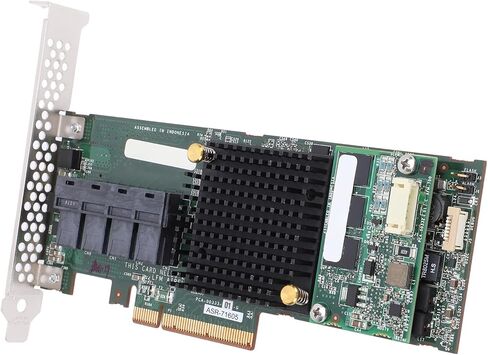 بطاقة مصفوفة SAS RAID، بطاقة مصفوفة 71605، ذاكرة تخزين مؤقت 1 جيجابايت، 6 جيجابايت PCIe X8، توسيع 4 منافذ 8643، بطاقة تحكم SAS RAID لنقل البيانات بشكل أسرع in Kuwait